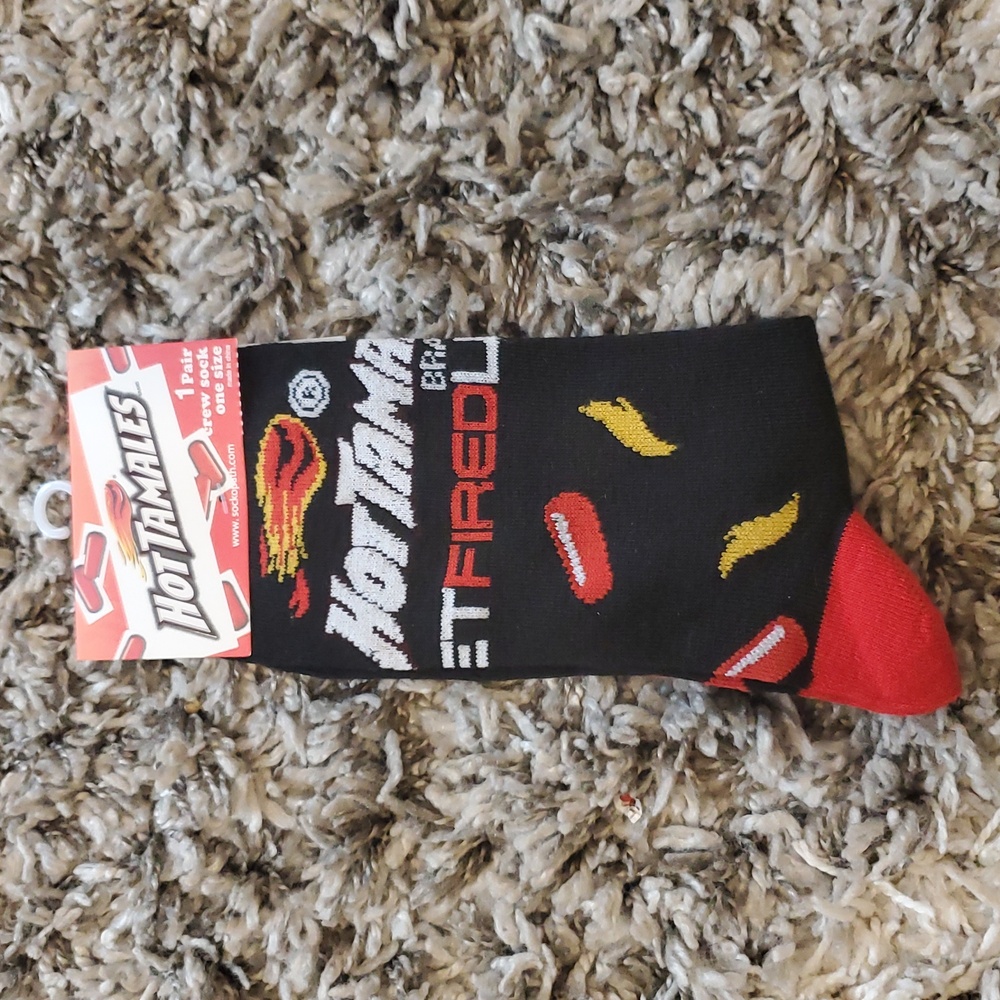 NEW Hot Tamales Unisex Crew Socks